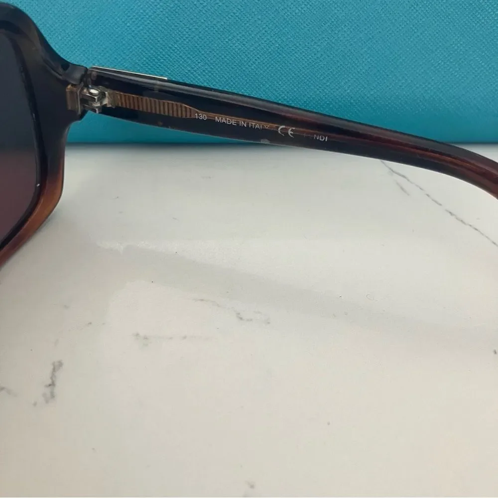 FENDI Women's Square Sunglasses FS5227 Tortoise Brown Italy - Picture 8 of 10